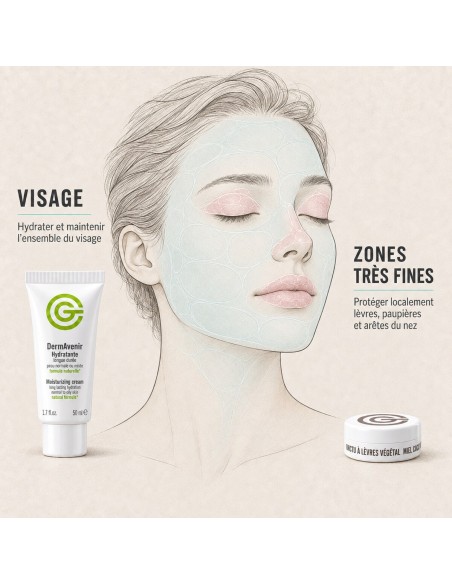 Protocole Barrière Vivante™ : Visages très secs, Eczéma et Dermatites
